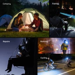 Headlamp 2100lm 18650 EDC USB C Rechargeable with Power Bank Flashlight SST40 LED Torch with Magnetic for Camping
