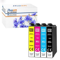 Jhaan 503XL Printer Cartridges for 503XL and 503XL Multipack for Expression Home XP-5200 XP-5205 XP5200