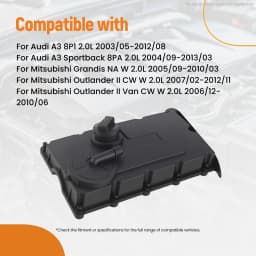Valve Cover for VW Touran 1T1 1T2 2003-2010 2.0L TDI with Gasket 03G103469R 03G103469
