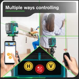 HGLINE 16 Lines 4D Laser Level leveling Tool Power Display Self-leveling 360 Horizontal And Vertical Cross Laser Level Machine