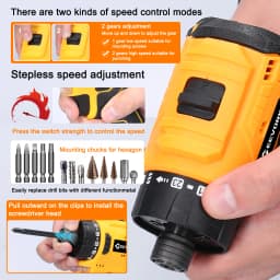 16.8V Lithium Screwdriver 55Nm Torque Multifunctional Repairing Tool Kit Electric Screw Driver for Mobilephones Computers Home