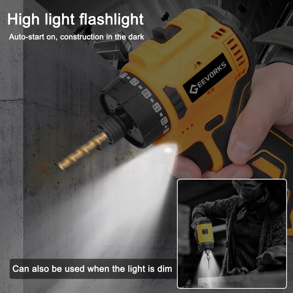 16.8V Lithium Screwdriver 55Nm Torque Multifunctional Repairing Tool Kit Electric Screw Driver for Mobilephones Computers Home