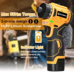 16.8V Lithium Screwdriver 55Nm Torque Multifunctional Repairing Tool Kit Electric Screw Driver for Mobilephones Computers Home