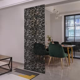 12 Pcs Hanging Room Dividers Multi-functional Use Black Butterfly Screen for Room/Hotel Decoration Decorative Wall Screen Panel