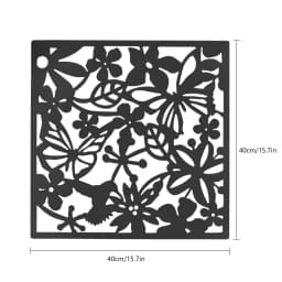 12 Pcs Hanging Room Dividers Multi-functional Use Black Butterfly Screen for Room/Hotel Decoration Decorative Wall Screen Panel