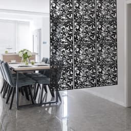 12 Pcs Hanging Room Dividers Multi-functional Use Black Butterfly Screen for Room/Hotel Decoration Decorative Wall Screen Panel