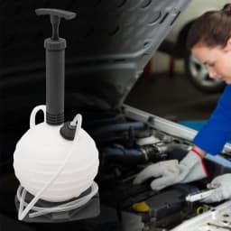6L/1.58gal Manual Transmission Fluid Pump 2m Hose 3 Extension Tubes Fluid Extractor PE Material for Auto Transmission Mess-Free