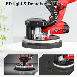 750W Drywall Sander Variable Grinding Machine 7 Speed Electric Drywall Sander Foldable Sheetrock with Telescope Handle Sander