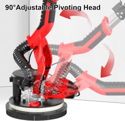 750W Drywall Sander Variable Grinding Machine 7 Speed Electric Drywall Sander Foldable Sheetrock with Telescope Handle Sander