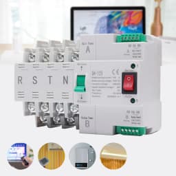 4P 100A Dual Power Transfer Switch Automatic Changeover Switch Conversion Time≤50ms Tse Class PC Used in Elevators, Firefightin