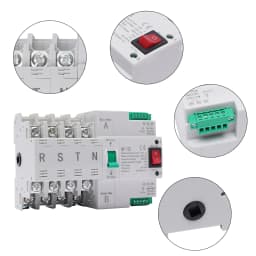 4P 100A Dual Power Transfer Switch Automatic Changeover Switch Conversion Time≤50ms Tse Class PC Used in Elevators, Firefightin