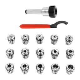MT3 Shank ER32 3-20mm Router Bit Extension Collet W|15Pcs ER32 Spring Collet Set, Metal Milling Tool Holder for Milling Lathe