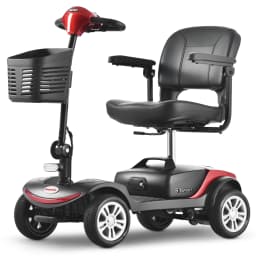 S1 SPORT Sport Mobility Scooter for Senior 25 km Range Foldable 12Ah Lead Acid Battery 4 Wheels 136 kg Load Power