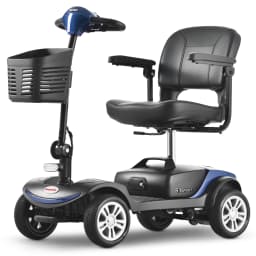 S1 SPORT Sport Mobility Scooter for Senior 25 km Range Foldable 12Ah Lead Acid Battery 4 Wheels 136 kg Load Power
