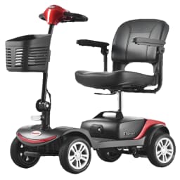 S1 SPORT Sport Mobility Scooter for Senior 25 km Range Foldable 12Ah Lead Acid Battery 4 Wheels 136 kg Load Power