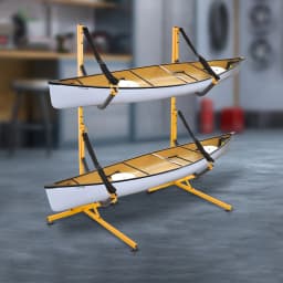 Adjustable Double Kayak Storage Rack Freestanding Storage Rack for Kayak Stand Stable Storage with Accessories 108.86kg Max Loa