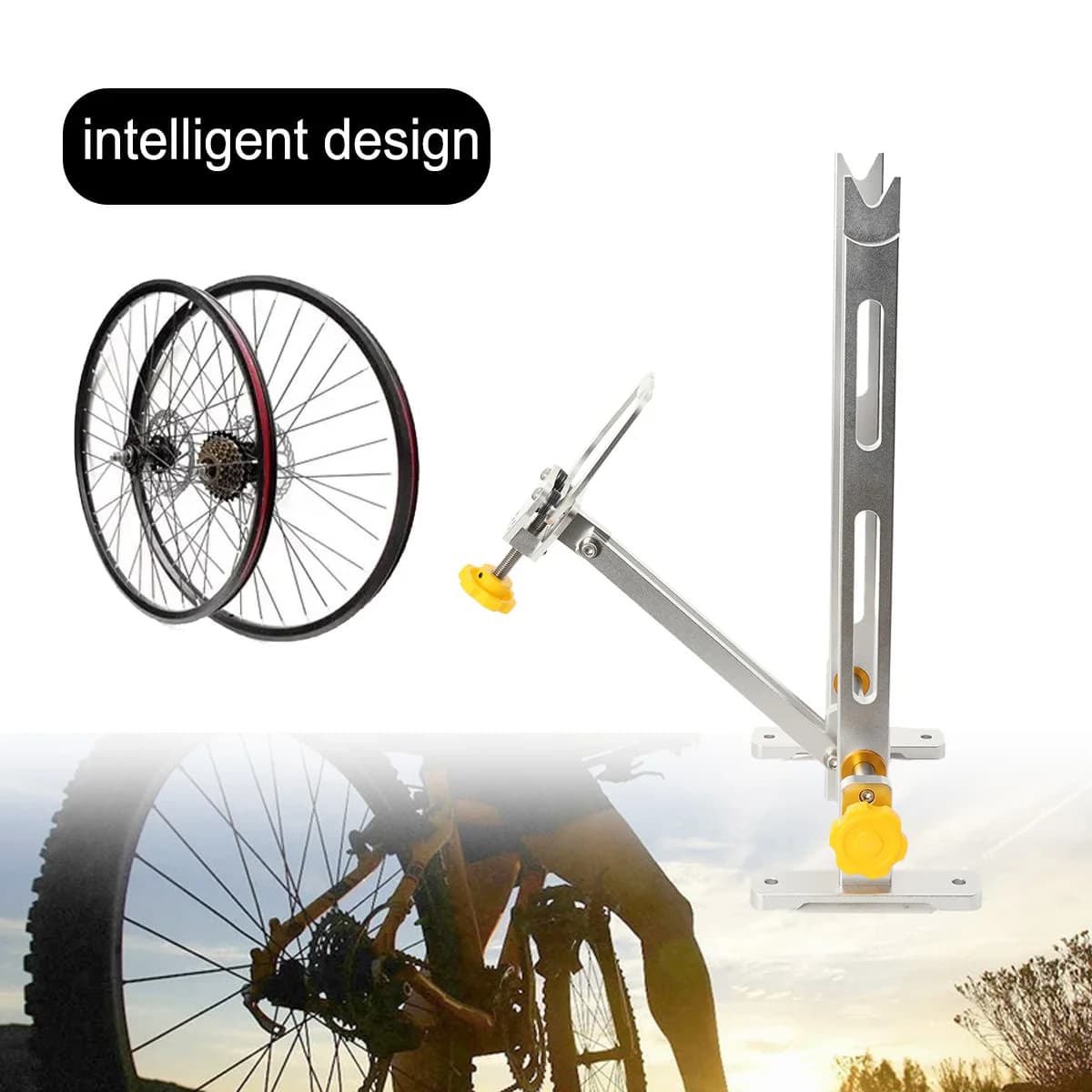 Road Bicycle Wheel Set Repair Tools Bicycle Wheel Set Alignment Frame Wheel Alignment Frame Bicycle Alignment Frame