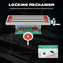 22.63x13.18inch Milling Machine Worktable,Milling XY Table,Milling Machine Table for Drilling,Tapping,Milling Grooves,Etc