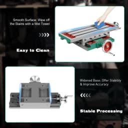 22.63x13.18inch Milling Machine Worktable,Milling XY Table,Milling Machine Table for Drilling,Tapping,Milling Grooves,Etc