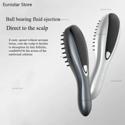 Electric Laser Hair Growth Comb Anti Hair Loss Therapy Comb Infrared 650nm 470nm LED Red Light Vibration Massage Hair Care Brush