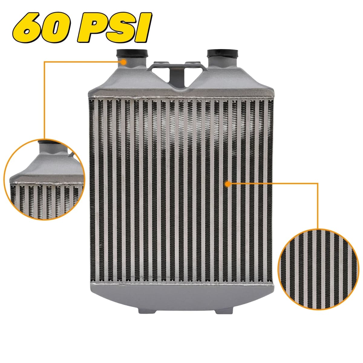 Aluminum Intercooler,Cooler Heat Exchanger for Skoda Fabia VRS Seat Sport VW Polo 1.9 TDI 130PD 60Psi