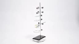 60cm Lab Support Stand Complete Set W/9 Clamps Science Essential Devices for Physics Chemistry Experiments