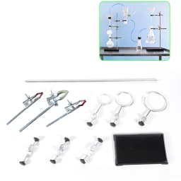 60cm Lab Support Stand Complete Set W/9 Clamps Science Essential Devices for Physics Chemistry Experiments
