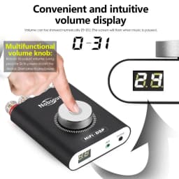 Nobsound Hi-Fi DSP TPA3116 Digital Power Amplifier Hifi Stereo Audio Headphone Amp Bluetooth 5.0 Audio Receiver