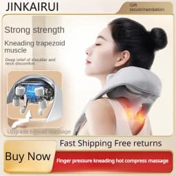 Rechargeable Neck Massager Electric Relax Muscles With Kneading Shoulder Shiatsu Back Massage - Home Body Massager Massage Shawl