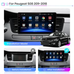 AWESAFE Wireless CarPlay For Apple Android Auto Radio For Peugeot 508 2011 - 2018 Multimedia Car Intelligent Systems