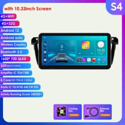 9Inch Carplay Android 12 Autoradio For Peugeot 508 2011-2017 2018 Car radio multimedia player GPS navi Screen Auto Stereo Audio