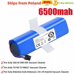 6800mAh Battery For XiaoMi Lydsto R1 Roidmi Eve Plus Viomi S9 Robot Vacuum Cleaner Battery Pack Accessories Parts 14.4V