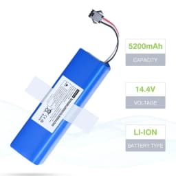 6800mAh Battery For XiaoMi Lydsto R1 Roidmi Eve Plus Viomi S9 Robot Vacuum Cleaner Battery Pack Accessories Parts 14.4V