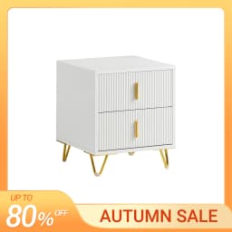 SoBuy FBT115 side table with 2 drawers for a box spring bed, sofa table, bedside table, phone table, nightstand