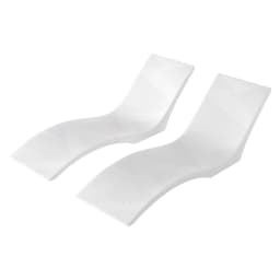 SucceBuy In-Pool Lounge Chairs Set of 2 Chaise Lounger Fixed in Pools & Floating on Water, Suitable for All Pool Types Poolside