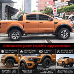 30mm Fender Flares Wheel Arch For Ford Ranger Wildtrak T7 T8 MK2 MK3 2015 2016 2017 2018 2019 2020 2021 2022 Double Cab OFF-Road Car Accessories
