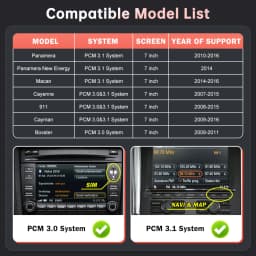 Road Top Wireless CarPlay Android Auto for Porsche Macan Cayman Cayenne Panamera PCM3.1 With Mirror Link AirPlay Functions