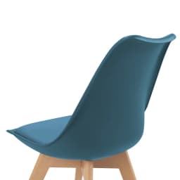 EGOONM 6Pcs Nordic Medieval Dining Chairs PU Padded Seat Beech Wood Legs Desk Chairs for Dining Room Bedroom Balcony Restaurant