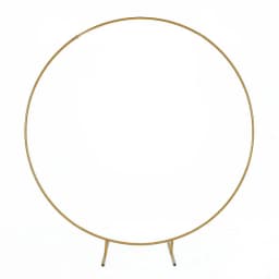 Metal Round Backdrop Stand Balloon Arch Kit Gold Circle Backdrop Stand  Birthday Party Wedding Graduation Photo Backdrop Decor
