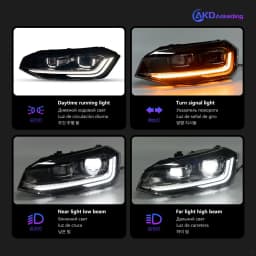 AKD LED Car Lights for VW Polo Headlight 2011-2023 Volkswagen Vento LED Projector Lens DRL Hid Head Lamp Bi Xenon Beam Accessories