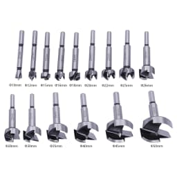 15pcs Drill Bit Sets 10mm - 50mm Hole Saw Cutter Set with Depth Stopper Hinge Boring Hole Saw for Woodworking Furniture