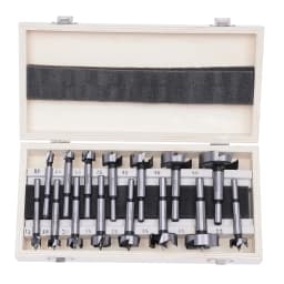 15pcs Drill Bit Sets 10mm - 50mm Hole Saw Cutter Set with Depth Stopper Hinge Boring Hole Saw for Woodworking Furniture