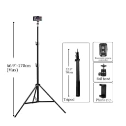 37/68/100/150/1901/4 Screw Head Photography Selfie Portable Light Tripod Stand Trepied Smartphone For Mini Photo Studio