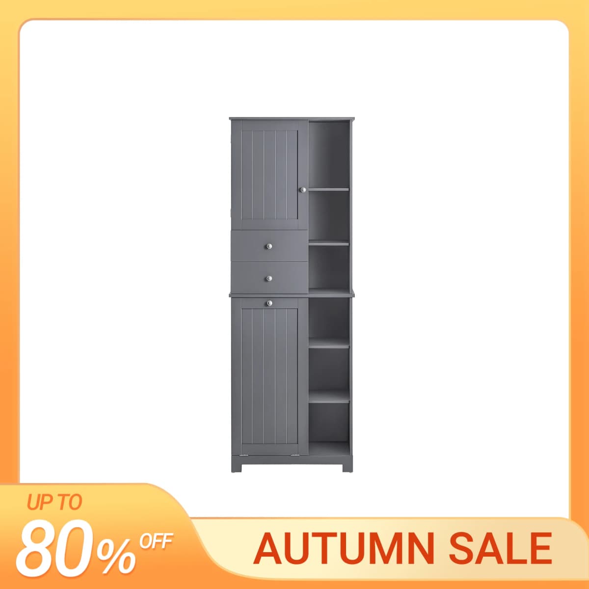 SoBuy BZR104 high wardrobe with fold-out bathroom wardrobe narrow laundry wardrobe bathroom shelf bathroom wardrobe