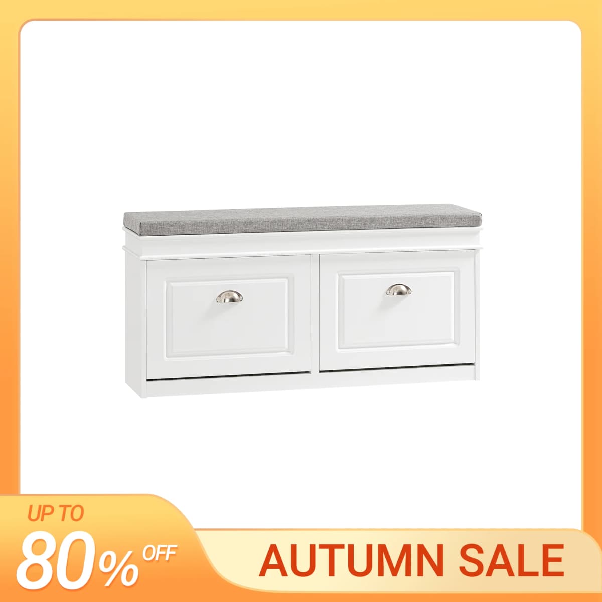 SoBuy FSR64 Shoe dump truck seat chest of drawers bench with seat cushion shoe bench with 2 flaps BHT approx.: 104x52x24cm