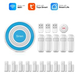 WiFi Door Window Sensor for Tuya Smart Home Alarm System, Smart Life App Alert, Compatible Garage Office