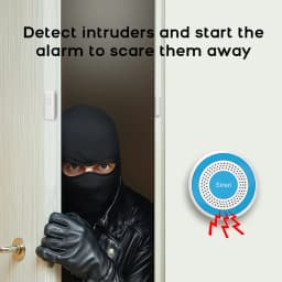 WiFi Door Window Sensor for Tuya Smart Home Alarm System, Smart Life App Alert, Compatible Garage Office