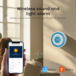 WiFi Door Window Sensor for Tuya Smart Home Alarm System, Smart Life App Alert, Compatible Garage Office
