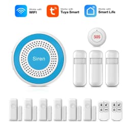WiFi Door Window Sensor for Tuya Smart Home Alarm System, Smart Life App Alert, Compatible Garage Office