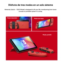 Nintendo Switch OLED Model 7 Inch Screen Joy‑Con Console Stable TV Mode Video Game Handle Enhanced Audio Adjustable